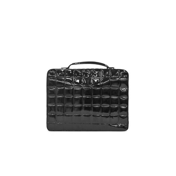 CHANEL Black Patent Briefcase Bag A-A24125 - Picture 4 of 11